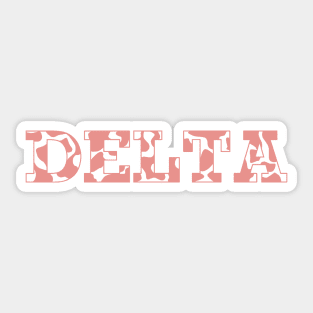Delta Cow Pattern Sticker